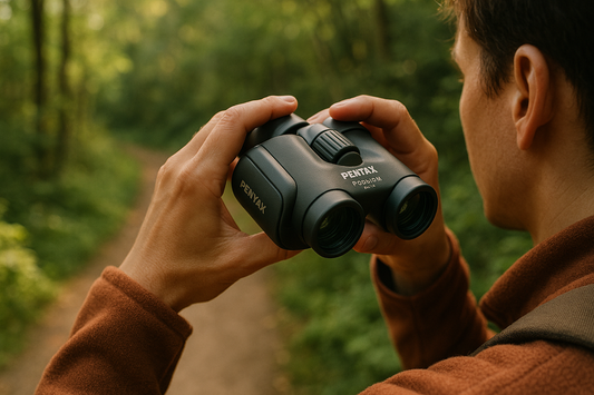 ontwerp van Pentax Papilio II verrekijker