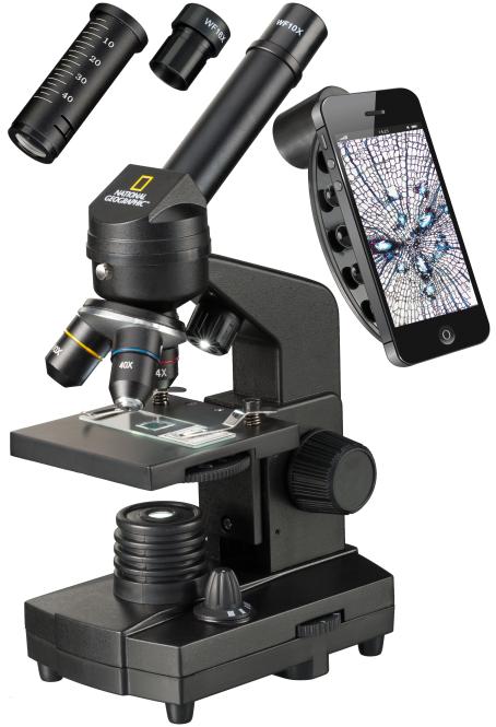 NATIONAL GEOGRAPHIC 40x-1280x Microscope met Smartphone trekhaken