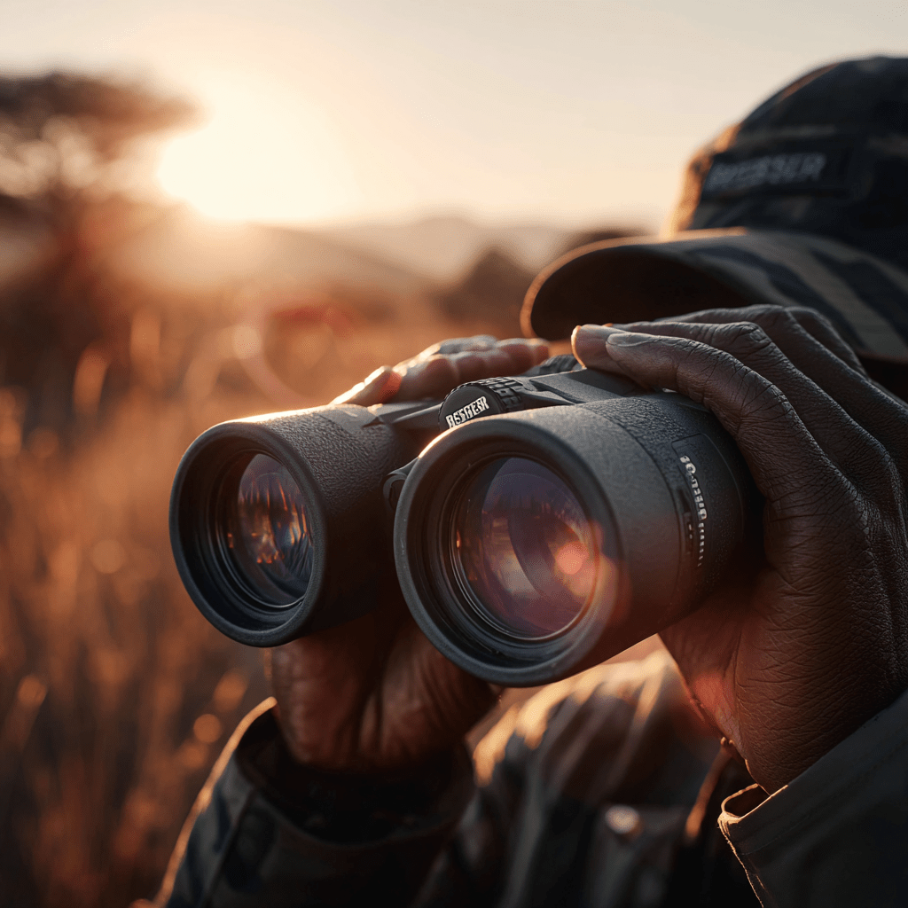 verrekijker op safari