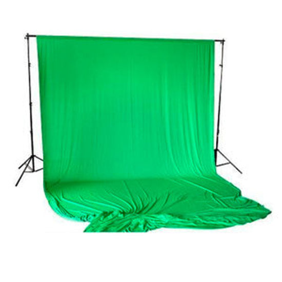 BRESSER BR-D26 Achtergrondsupport + Achtergronddoek 3x6m Chromakey groen