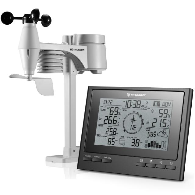 BRESSER ClimateScout 7-in-1 Draadloos Weerstation (zwart) - 7003100CM3000