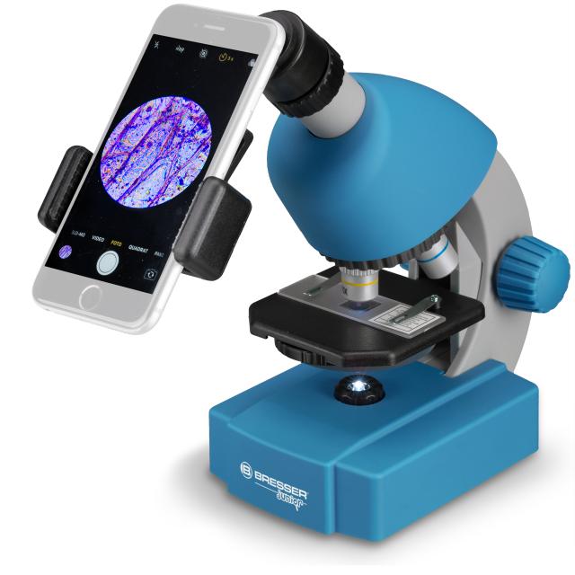 BRESSER JUNIOR Microscoop 40x-640x (blauw)