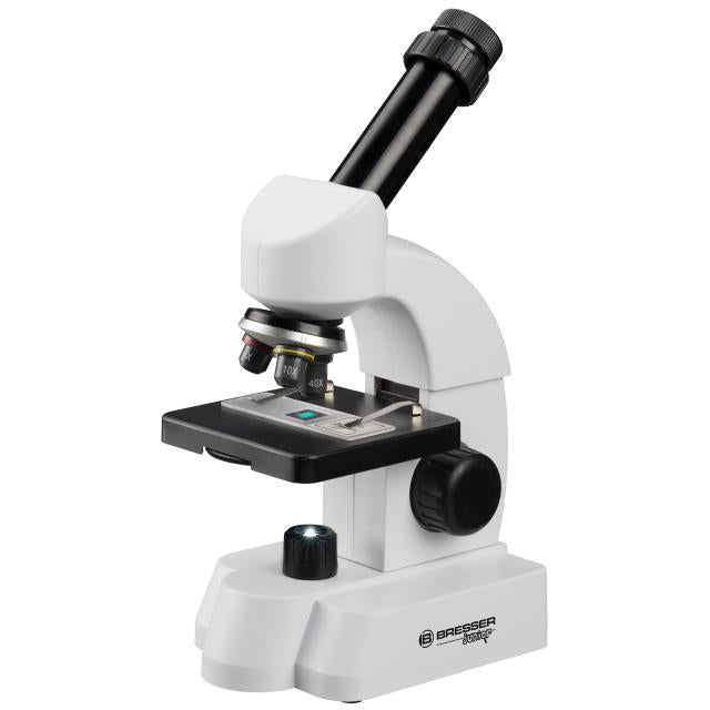 BRESSER JUNIOR 40-640x Microscoop met slimme Accessoires met QR-Code voor extra Informatie