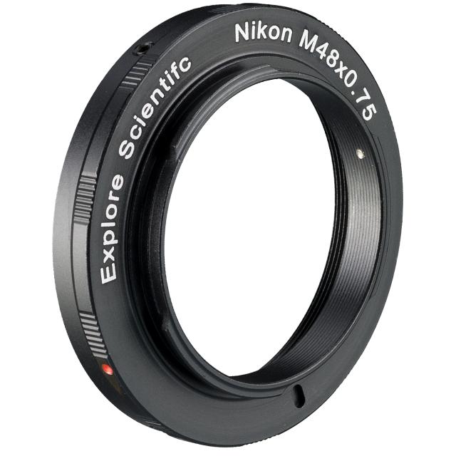 EXPLORE SCIENTIFIC cameraring M48x0,75 voor Nikon