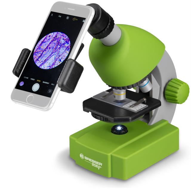 BRESSER JUNIOR Microscoop 40x-640x (groen)