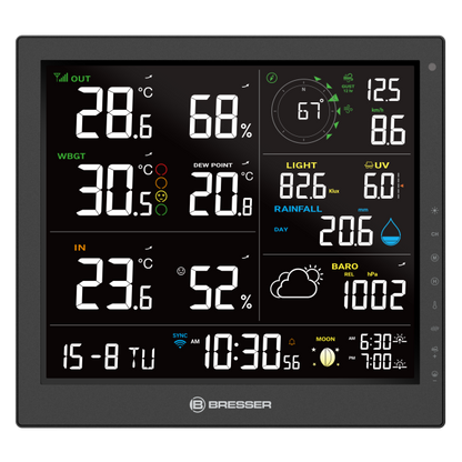 BRESSER 8-in-1 MeteoTemp JW WiFi-weerstation - 7004406