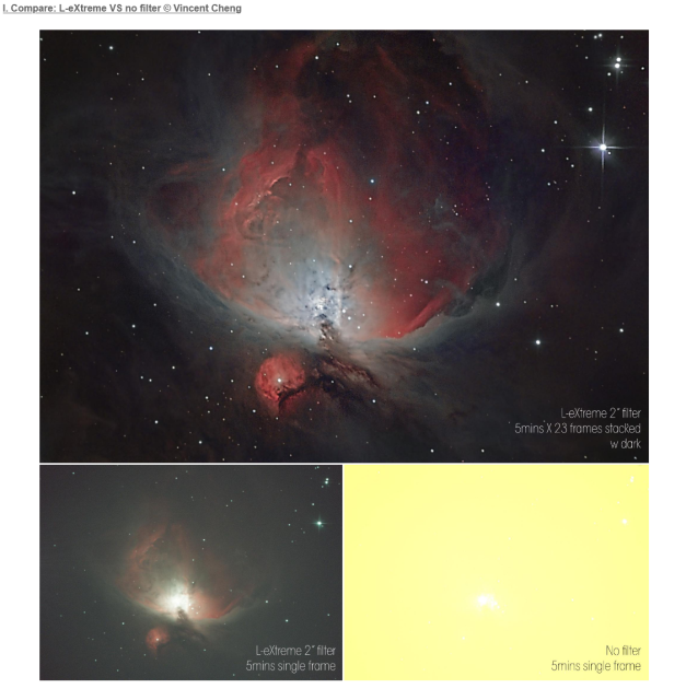 EXPLORE SCIENTIFIC OPTOLONG 1,25'' L-eXtreme deep-sky lichtvervuilingsfilter