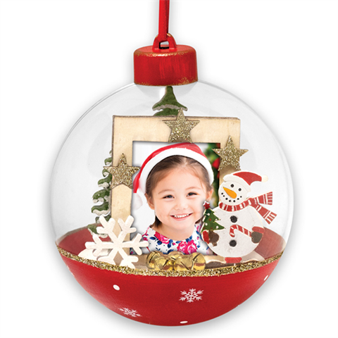 Foto Kerstbal Loek LS448  3,5x4,5 ø10 cm - 686230