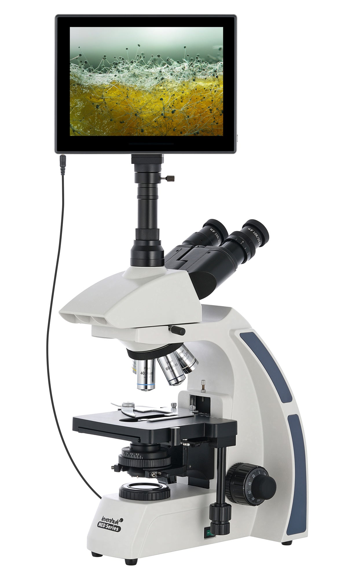 Levenhuk med d40t lcd digitale trinoculaire microscoop