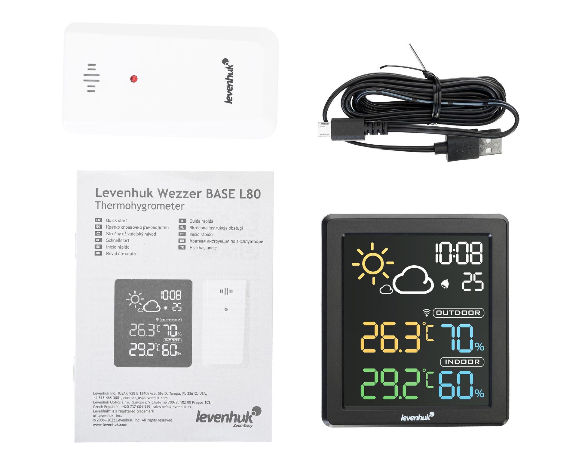 Levenhuk wezzer base l80 thermohygrometer