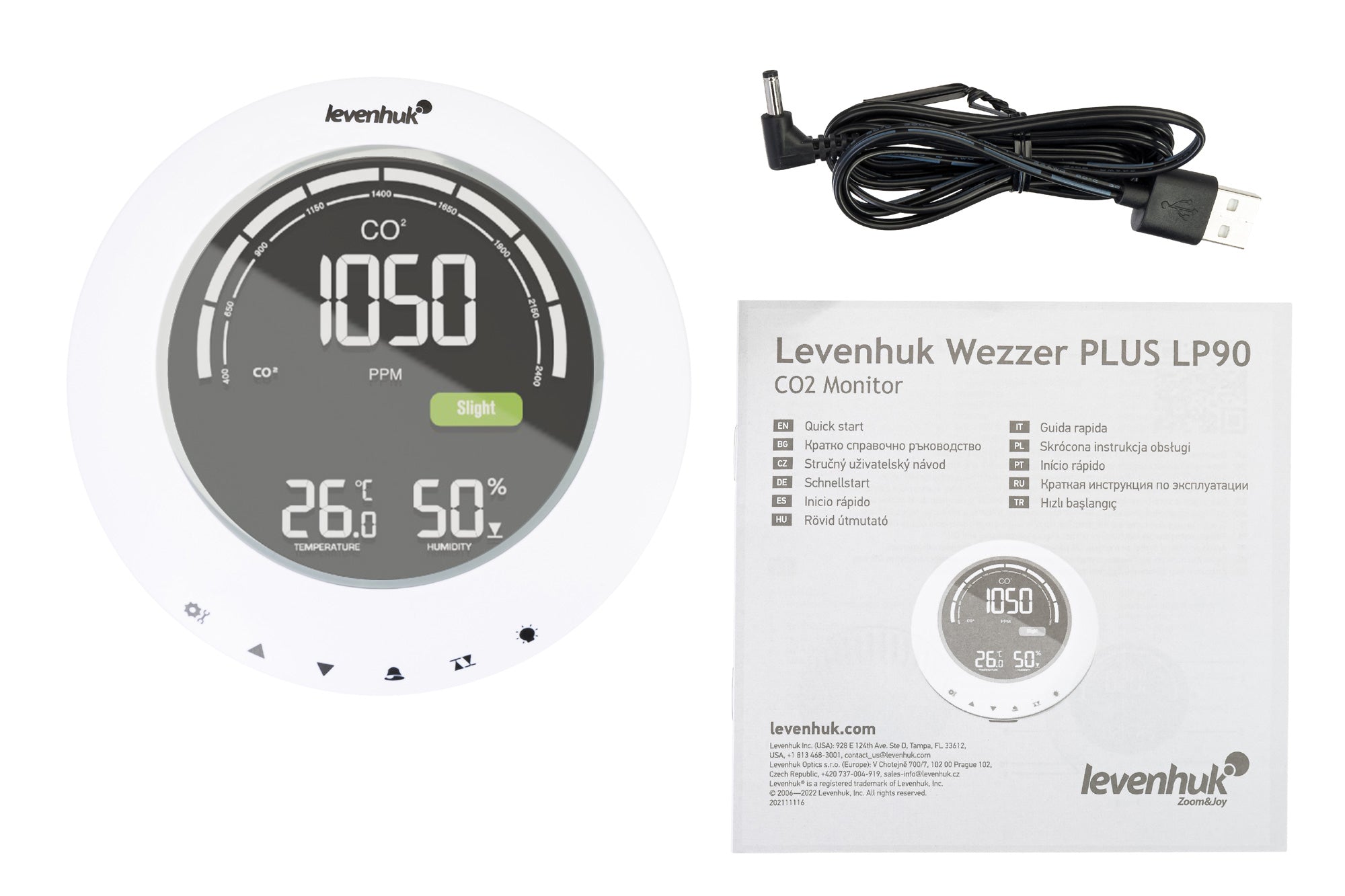 Levenhuk Wezzer PLUS LP90 CO₂-monitor