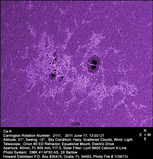 Lunt ls6cakmds2 ca k filter in verlengkoker