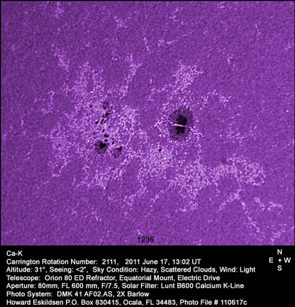 Lunt ls6cakmds2 ca k filter in verlengkoker