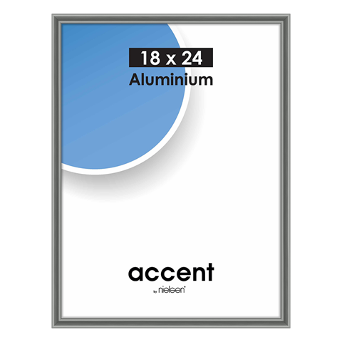 Nielsen Fotolijst 53425 Accent Staalgrijs 18x24 cm