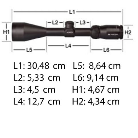 Vortex Crossfire II 3-9x40 Richtkijker, V-Plex Dradenkruis (MOA)