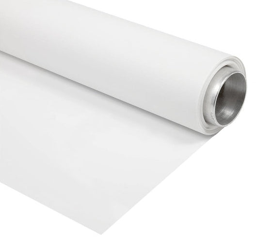 BRESSER Vinyl achtergrondrol wit 1,35x6m