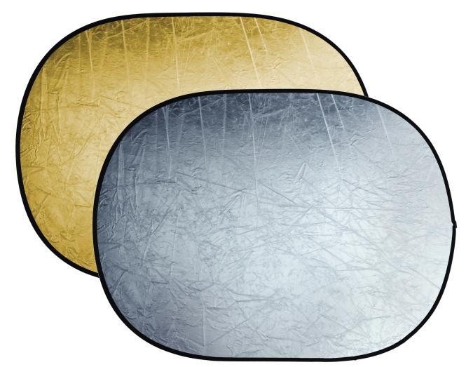 BRESSER BR-TR5 Reflectiescherm goud/zilver 90x120cm