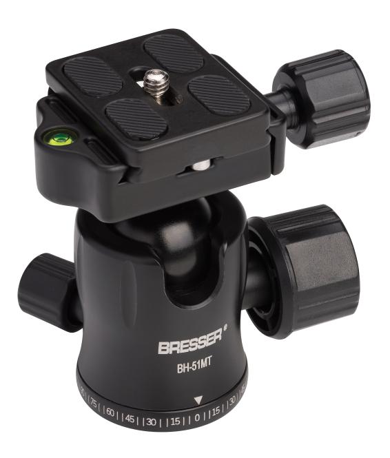 BRESSER BH-51MT balhoofd tot 10 kg met 1/4 inch statiefschroefdraad
