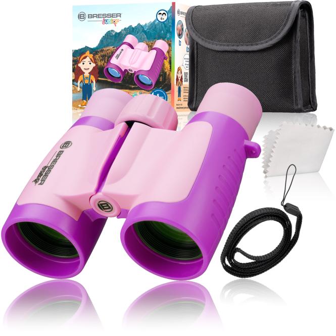 BRESSER JUNIOR Kinderverrekijker 3x30 in verschillende Kleuren (pink)