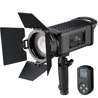 BRESSER SP-60 draagbare 60W LED Fresnellamp met afstandsbediening