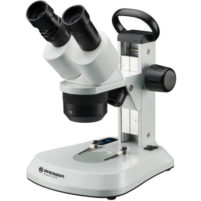 BRESSER Analyth STR 10x - 40x stereo oplicht- en doorlichtmicroscoop met MicrOkular Full HD oculaircamera