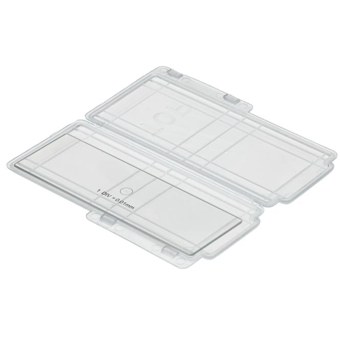 BRESSER Microscoop Objectglas met 1/100 schaalverdeling (0,01 mm)
