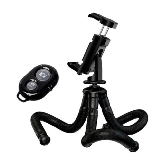 BRESSER Mini-Flex Statief en Bluetooth Afstandsontspanner voor Smartphones