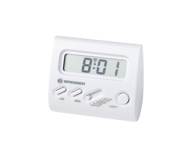 BRESSER wekker Yo-Yo met lcd-scherm (wit)