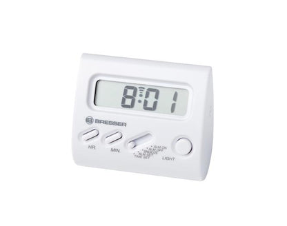 BRESSER wekker Yo-Yo met lcd-scherm (wit)