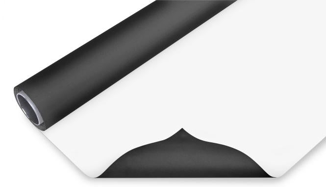 BRESSER Vinyl achtergrondrol 2,72x6m zwart/wit