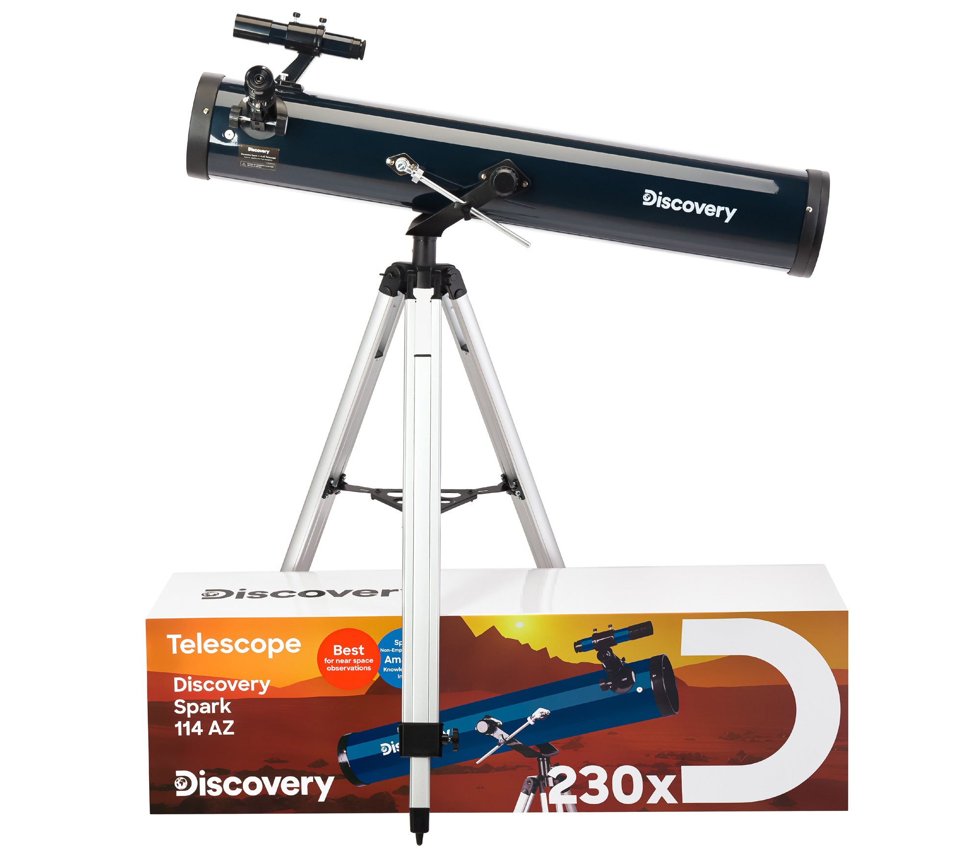 Levenhuk Discovery Spark 114 AZ Telescoop met boek