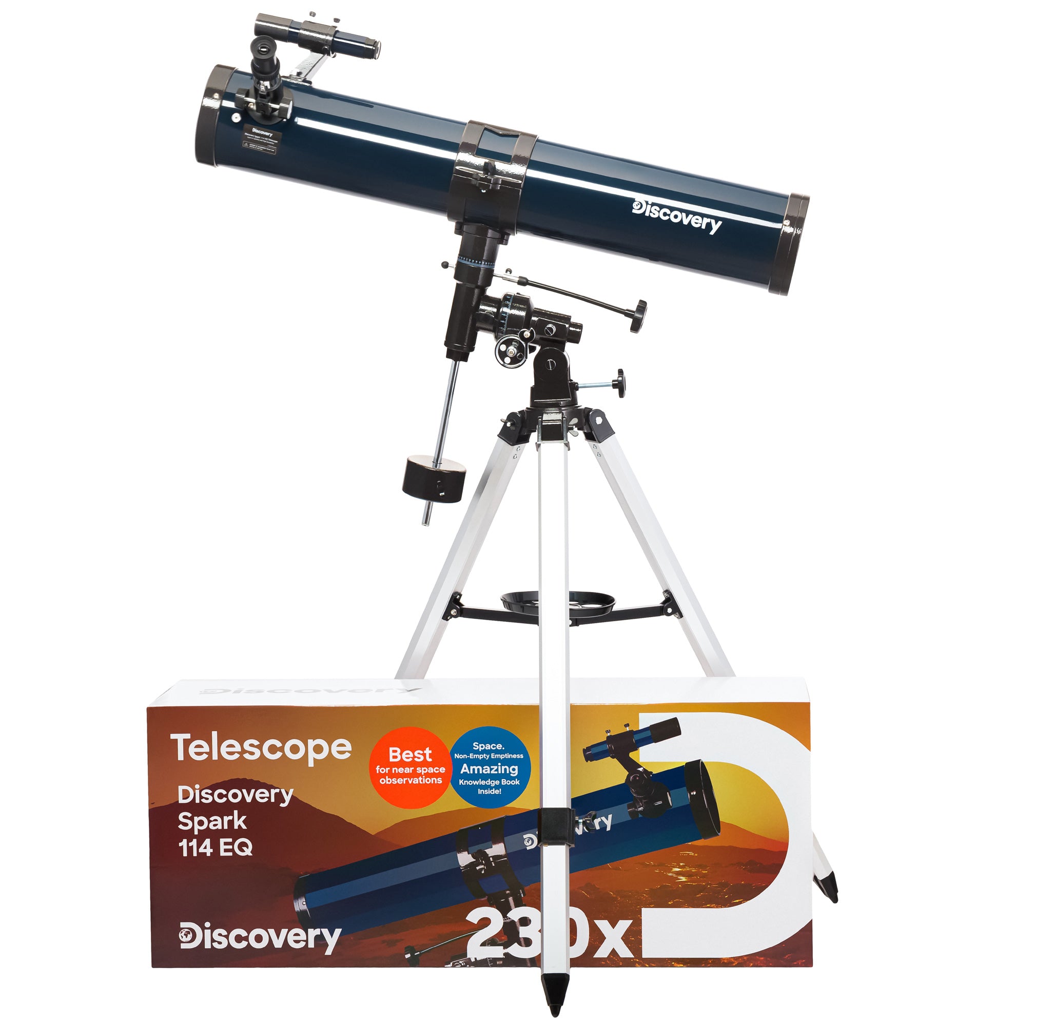 Levenhuk Discovery Spark 114 EQ Telescoop met boek