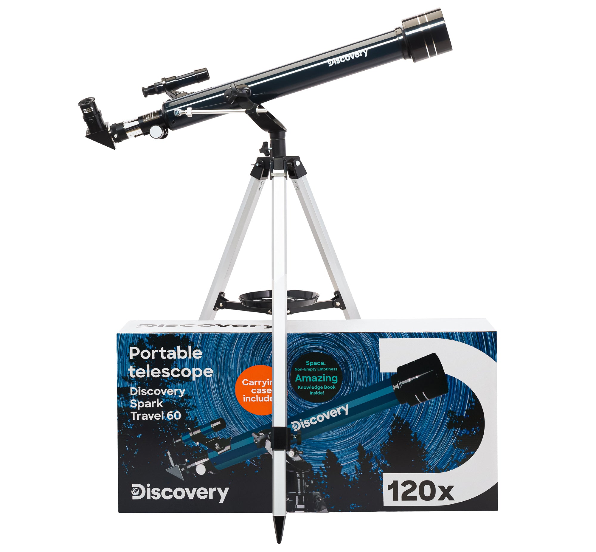 Levenhuk Discovery Spark Travel 60 Telescoop met boek