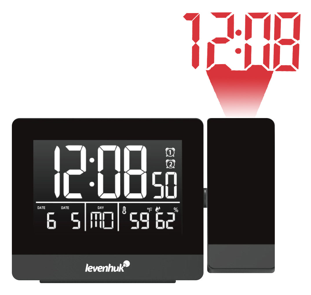 Levenhuk Wezzer BASE L70 Thermometer met projector en klok