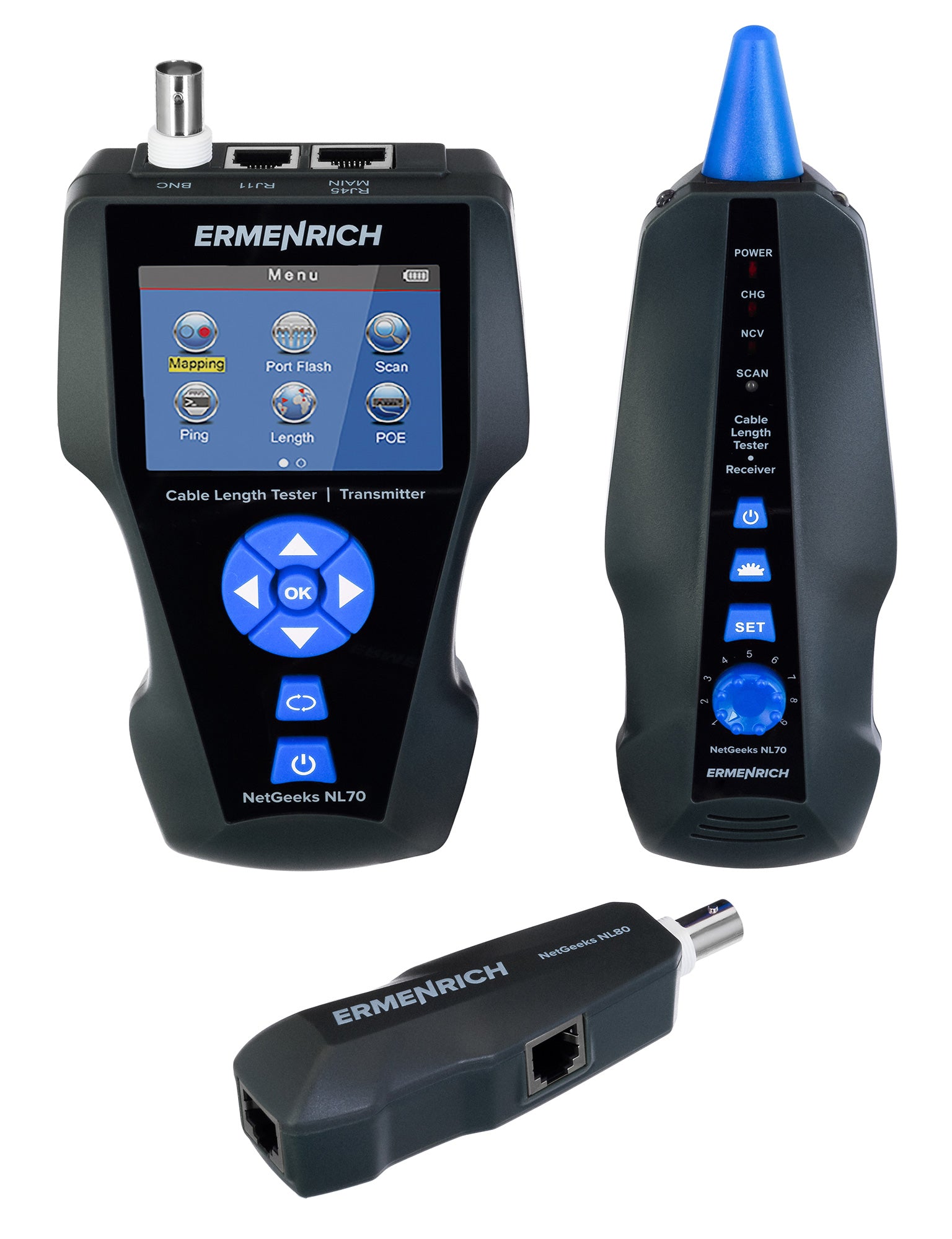 Ermenrich NetGeeks NL80 Kabellengtetester