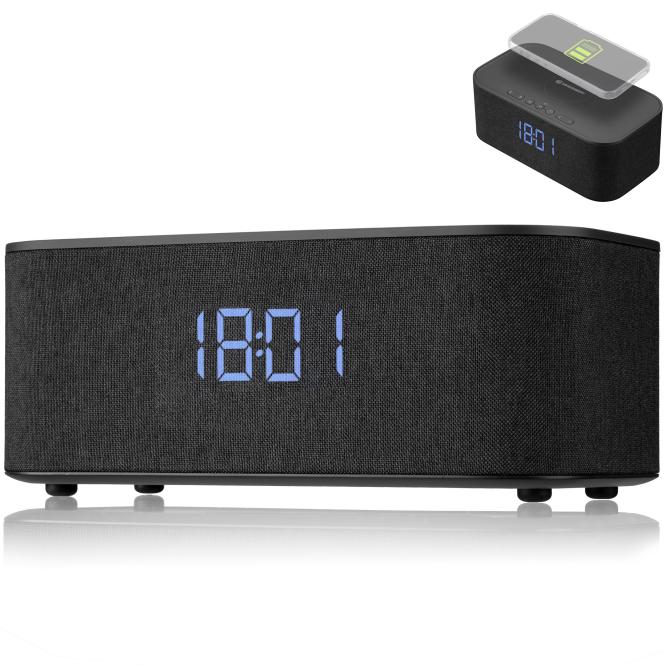 Klok met Bluetooth-luidspreker/draadloze oplading