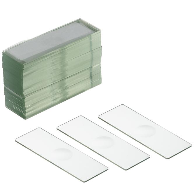 BRESSER Objectglaasjes met Verdieping - 50 stuks