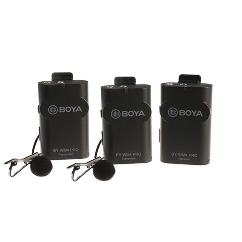 Boya 2 4 ghz duo lavalier microfoon draadloos by wm4 pro k2 full