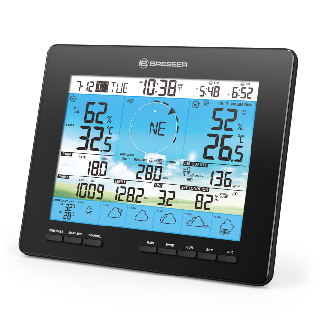 BRESSER extra / vervangend basisstation voor 7003210 6-daags 4CAST weerstation
