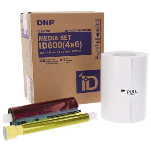 Dnp pasfoto papier 1 rol 350 st 10x15 voor id600 full