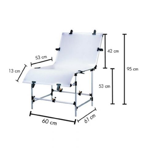 Falcon eyes opnametafel st 0613t met verlichting ful