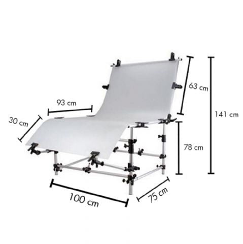 Falcon eyes opnametafel st 1020a met verlichting ful