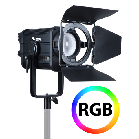 Falcon eyes rgb led fresnel spot dimbaar dm4 400w full