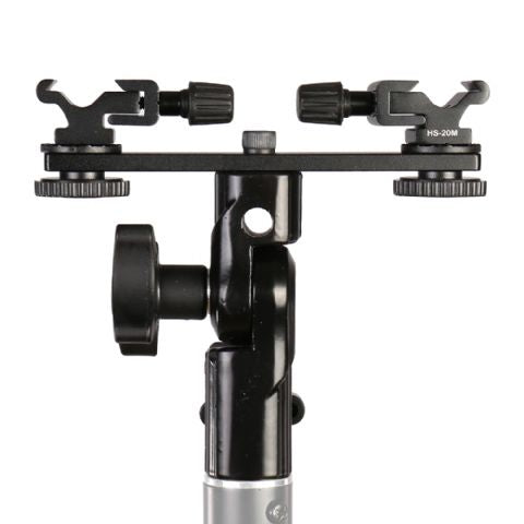 Falcon eyes twin mount tilting bracket 2 x flitsschoen cld 14a full