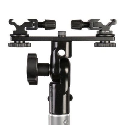 Falcon eyes twin mount tilting bracket 2 x flitsschoen cld 14a full