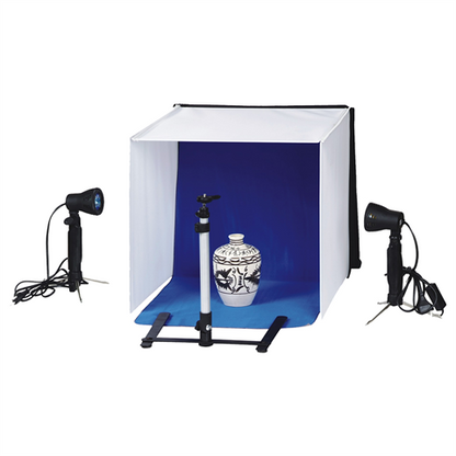 Linkstar opnamebox set pbk 50 50x50 opvouwbaar 2x50w lampen full