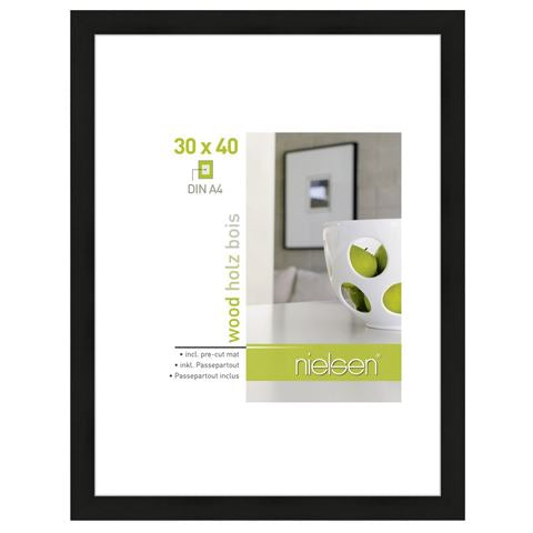 Nielsen Fotolijst 8988016 Apollon Zwart 30x40 / 21x29,7 cm