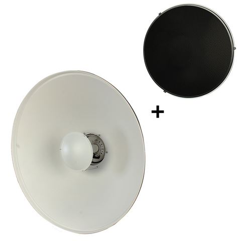 Studioking beauty dish wit sk bd550w 55 cm met honingraat full 573106 h