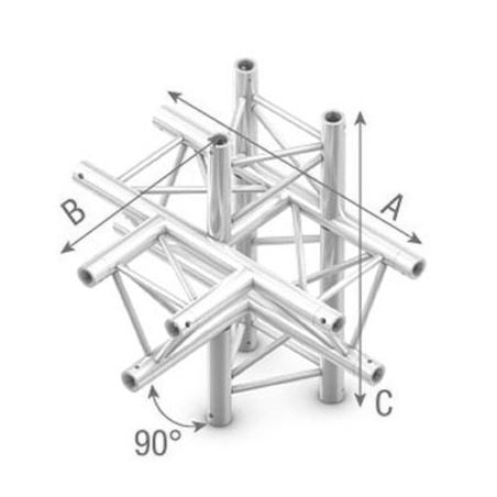 Studioking truss t kruis 90 graden 5 wegs apex omhoog omlaag ful