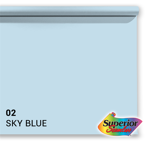 Superior Achtergrondpapier 02 Sky Blue 2,72 x 11m